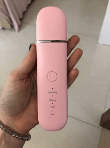 Ultrasonic Face Skin Scrubber & Acne Pore Vacuum Cleaner & Nano Facial Sprayer photo review